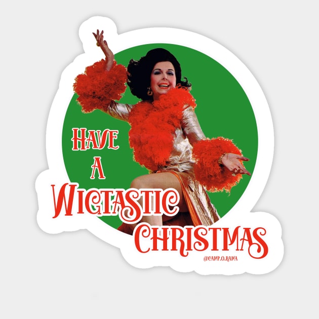 Have a Wigtastic Christmas Sticker by Camp.o.rama